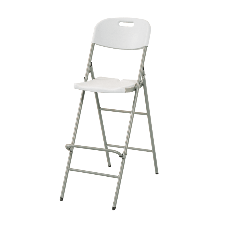 Kerusi lipat ketinggian bar dengan backrest